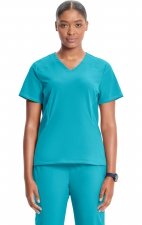IN620A GNR8 Contemporary V-Neck Top with Kangaroo Pocket by Infinity