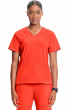 IN620A GNR8 Contemporary V-Neck Top with Kangaroo Pocket by Infinity