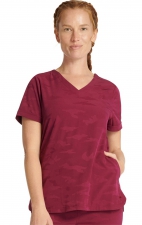 2353 Healing Hands Joy V-Neck Camo Top
