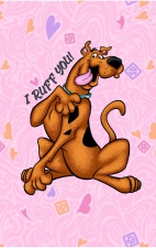 TF626 Tooniforms Modern Classic Fit 2 Pocket Print Top by Cherokee Uniforms - I Ruff You Scooby