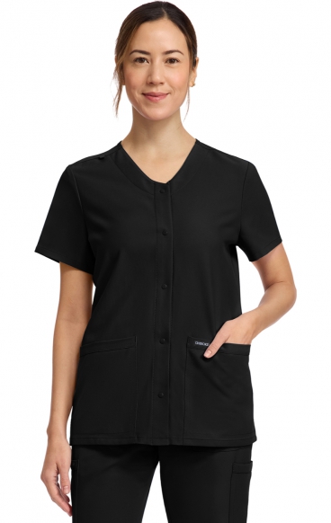 CK844A WW Originals Ultra 2 Pocket Snap-Front Top by Cherokee CK844A WW Originals Ultra 2 Pocket Snap-Front Top by Cherokee