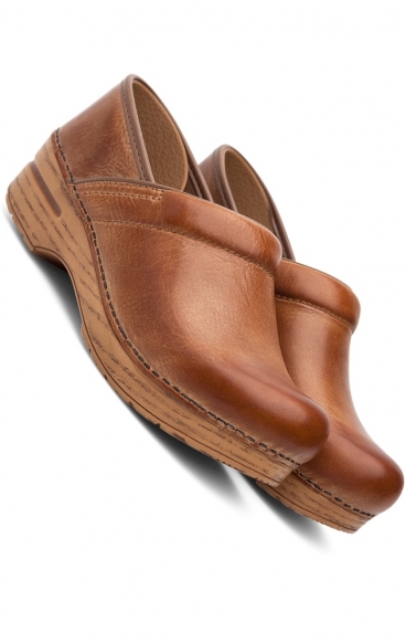 *FINAL SALE Professional Honey Distressed Leather Clog by Dansko (Men's View)