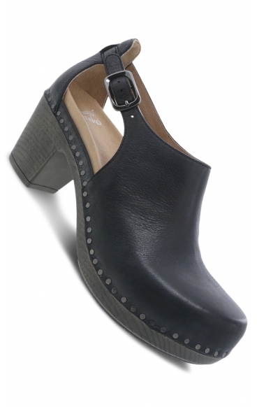 *FINAL SALE Sassy Black Leather Heel by Dansko