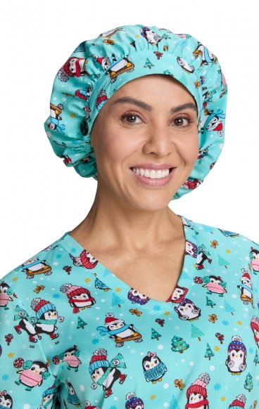 A174PR koi Essentials Bouffant Print Scrub Cap - Penguins A174PR koi Essentials Bouffant Print Scrub Cap - Penguins