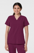 6045 W123 Women's Slim V-Neck Flex Top by Wink