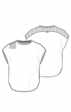 MC703 AMP Missy Dolman Sleeve Tuckable Top by Med Couture