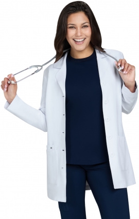 473 Essentials Connect 3 Pocket Water Repellant Lab Coat by koi