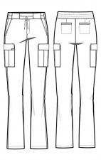 HH150 Quest Flare Leg 6 Pocket Cargo Pant by Healing Hands