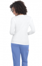 1110 Essentials Rohan Heart Pointelle Long Sleeve Underscrub by koi