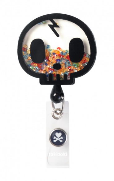 A157 koi Retractable Shaker Badge Reel - tokidoki Skull A157 koi Retractable Shaker Badge Reel - tokidoki Skull