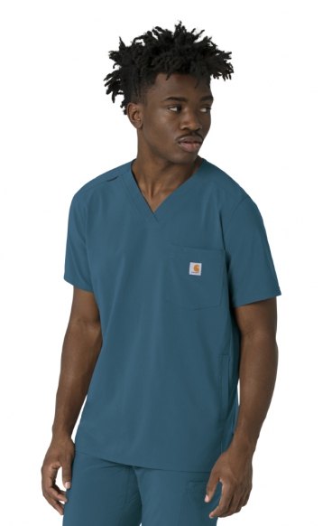 *FINAL SALE M C16410 Carhartt Force Cross-Flex Men's 3 Pocket V-Neck Scrub Top *FINAL SALE M C16410 Carhartt Force Cross-Flex Men's 3 Pocket V-Neck Scrub Top