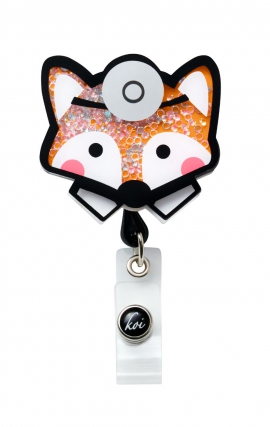 A156 koi Retractable Shaker Badge Reel - Fantastic Dr. Fox