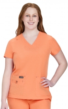 373 koi Basics Becca 4 Pocket V-Neck Top