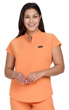 1093 koi Basics Ari Split Neck Top