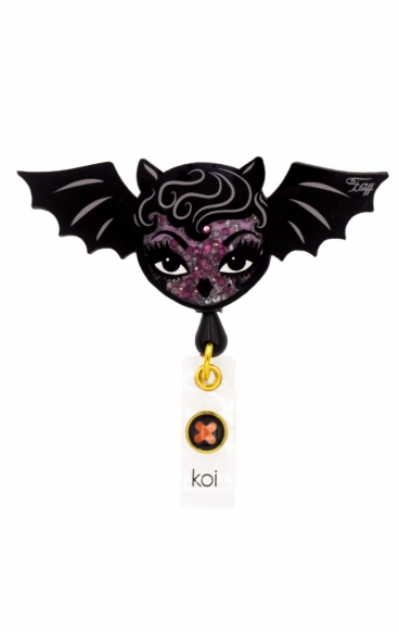 A156A koi Artist Series Retractable Shaker Badge Reel - Vampire Bat Doll A156A koi Artist Series Retractable Shaker Badge Reel - Vampire Bat Doll