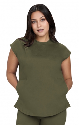 1137 Basics Kenley Crew Neck 2 Pocket Top by koi