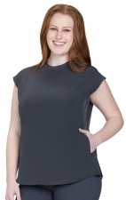 1137 Basics Kenley Crew Neck 2 Pocket Top by koi
