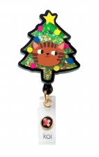 A156A koi Artist Series Retractable Shaker Badge Reel - Cat Tree