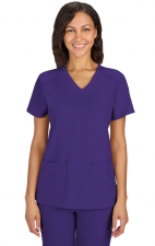 C101 Cureology Cardi Modern 2 Pocket V-Neck Top by koi
