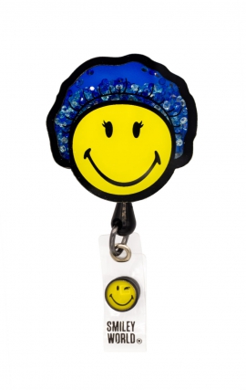 SA156 Smiley World Retractable Shaker Badge Reel by koi - Surgeon