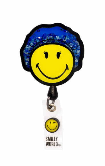 SA156 Smiley World Retractable Shaker Badge Reel by koi - Surgeon SA156 Smiley World Retractable Shaker Badge Reel by koi - Surgeon