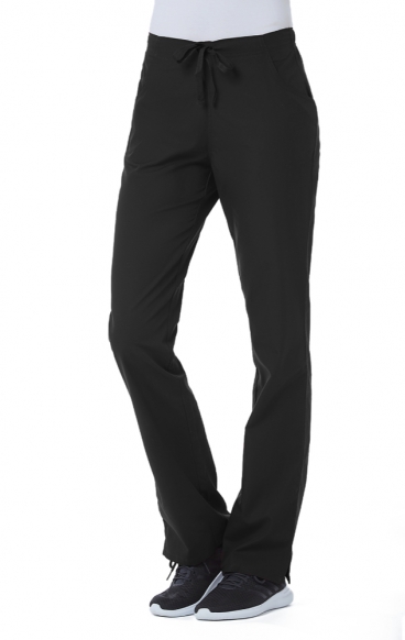 *FINAL SALE L 9716P Petite Red Panda Half Elastic Waist Straight Leg Pant by Maevn *FINAL SALE L 9716P Petite Red Panda Half Elastic Waist Straight Leg Pant by Maevn