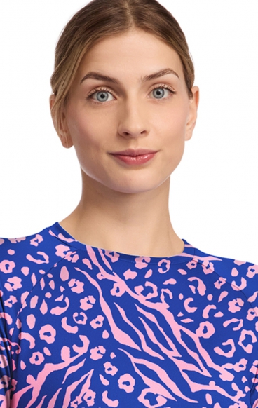 MC699 Med Couture Printed Long Sleeve Underscrub Tee - Two Tone Skin MC699 Med Couture Printed Long Sleeve Underscrub Tee - Two Tone Skin