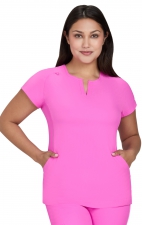 1138 koi Lite Lilias Sweetheart Neck 2 Pocket Top with Flex Panels