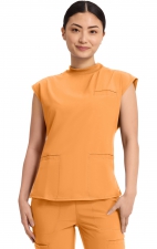 CK742A Mock Neck 4 Pocket Top with Flex Panels by Infinity