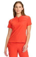 IN644A GNR8 Zip Neck Henley Top with Contrast Detail by Infinity