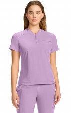 IN644A GNR8 Zip Neck Henley Top with Contrast Detail by Infinity