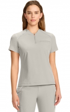 IN644A GNR8 Zip Neck Henley Top with Contrast Detail by Infinity