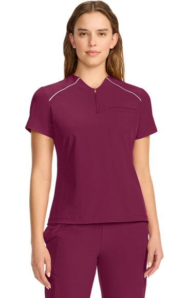 IN644A GNR8 Zip Neck Henley Top with Contrast Detail by Infinity IN644A GNR8 Zip Neck Henley Top with Contrast Detail by Infinity