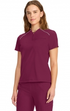 IN644A GNR8 Zip Neck Henley Top with Contrast Detail by Infinity