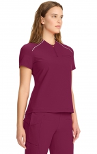 IN644A GNR8 Zip Neck Henley Top with Contrast Detail by Infinity