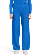 MC011 Insight Ruched Waist Wde Leg Pant with 5 Pockets by Med Couture