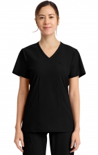 IN647A Pursuit 2 Pocket V-Neck Top by Infinity