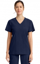 IN647A Pursuit 2 Pocket V-Neck Top by Infinity