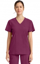 IN647A Pursuit 2 Pocket V-Neck Top by Infinity