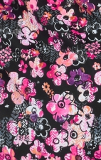 1093PR koi Basics Ari Split Neck Print Top - Flower Tracks