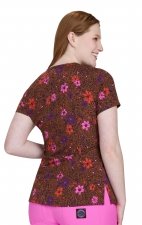 1082PR koi Lite Velora Stretch Print Top - Petal Spots