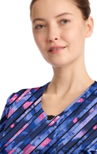CK609 Round Neck Top by Infinity - Staggered Marble
