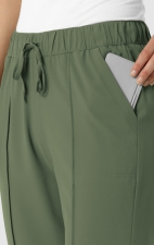 5154 Renew Pintuck Straight Leg Crop Pant by WINK