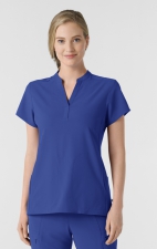 6734 RENEW Women's Mandarin Collar Scrub Top by WINK