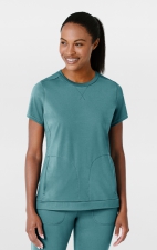 6359 RENEW Crew Neck Flex-n-Reach 2 Pocket Top by WINK
