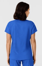 6145 W123 Flex-n-Reach Side Panel Curved V-Neck Top by WINK