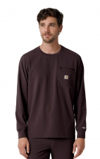 C16610 Carhartt Force Cross-Flex Men's Long Sleeve Scrub Top