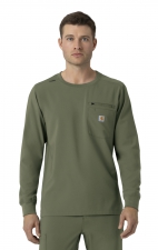 C16610 Carhartt Force Cross-Flex Men's Long Sleeve Scrub Top