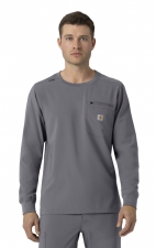 C16610 Carhartt Force Cross-Flex Men's Long Sleeve Scrub Top