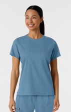 6451 Boundless Classic Women's Crew Neck Tee Scrub Top by WINK